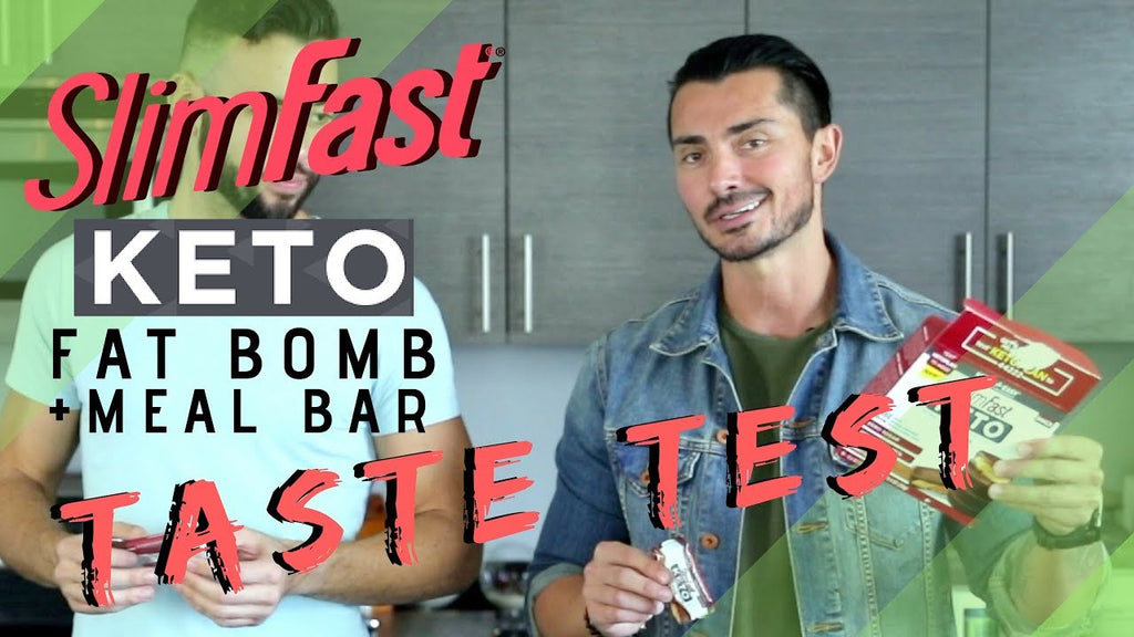 Slim Fast Keto Meal Bar and FAT BOMB Taste Test (2018)